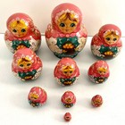 Russian Matryoshka Nesting Dolls 5    Set Of 10 Hand Painted Floral Signed