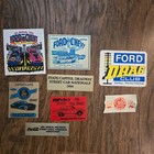 Lot Of Vintage Drag   Street Racing Stickers Patches Ford Vs Chevy  Indianapolis