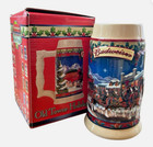 Budweiser Holiday Stein 2003 Old Towne Holiday W box Nos
