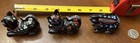 Black Lacquer Trinket Boxes  Lot Of 3   two Cats   One Bunny  Made In Thailand