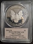2019-w Proof Silver Eagle Pcgs Pr70 Congratulations Set Fdi Fun Show Cleveland 