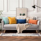 Velvet Tassel Solid Colour Pillow Covers Cushion Cover Home Throw Pillow Case