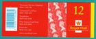 2001  Royal Mail Barcoded Booklet  12 X 1st Stamps  Questa  Mf1a  Cod Post Added