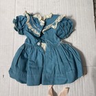 Vintage Ideal Toni Doll Original Bluedress Pink white  Trim Lace Cotton Beauty