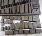 Vintage Letterpress Brass Rule In Case And Loose Rule spacers 960  Pieces 19 Lbs