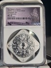 2025 Queen   s Beasts Uk Completer 1 Oz Silver Bar Queen   s Beasts Label Ngc Ms70