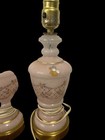 Vintage Pair Of Gold pink Underwriters Laboratories Inc   Lamps France  Works 