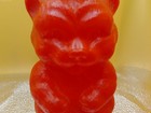 German American Bank Teddy Bear Blow Mold Plastic Vintage