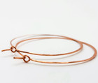 Pure Copper Healing Circle Circular Hoop Earrings Jewelry  Spiritual Kriya