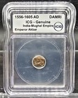 Ancient 1556   1605 Ad Mughal Empire Damri Icg Genuine India Emperor Akbar Coin