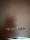 Vintage Apple Computer    apples In Training    Leather Portfolio Padfolio Rare
