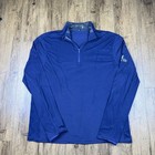 Greyson Tate 1 4 Zip Pullover Men M Maltese Blue Mockneck Performance Golf