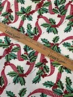 Vtg Christmas Wrapping Paper Gift Wrap Holly Berry Ribbon Pretty Nos 24  X 36 