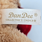 Dan Dee King Of Hearts Plush Brown Lion Valentines Animal 12 In Pet Chew Toy