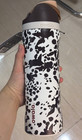 Owala Color Drop 24oz Freesip  cowgirl Core  Cow Print Water Bottle Brown