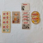 Lot Of 30 Vintage Dutch  Beer Ad Coasters Square And Round 1 And 2 Sided New