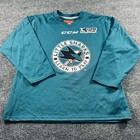 Ccm San Jose Sharks Little Sharks Learn To Play Youth Hockey Jersey Teal L xl