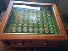 130 Gold And Platinum  Layered State Quarters  In Danbury Mint Display Case