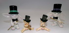 Vintage Holt Howard New Year Baby   Napco Bunny New Year Dancing Magic Black Hat