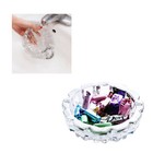4 8  Round Heavy Duty Glass Smoking Ashtray For Indoor And Outdoor Home Office 