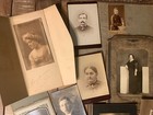 Old Antique Photographs Vintage Portraits Child On Horse Man In Suit