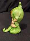 Green Ceramic  Pixie  Elf Purchased In The 1960 s  Vintage