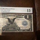 1899  1 Silver  Dollar  Certificate Fr 232 Parker burke Pmg 15 Serial K89848432k