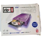Iomega Zip 650 Mb Reader Cd-r rw External Usb Drive Missing Pwr usb Cables Read