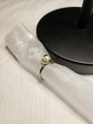 Vintage Sterling Silver 925 Gold Vermeil Pearl Ring Teardrop Design Size 6