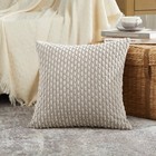 Set Of 2 Neutral Taupe Decorative Throw Pillow Covers 20x20 Inch For Couch Be   