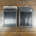 Lot Of 2 - Graflex - Graphic 4x5  Standard Wooden Film Holder Type 5 - Vintage
