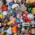 100  Pc  Lot  Glass Lampwork Gem Crystal Stone Bead Soup High Quality 4-30mm