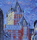 Chateau Frontenac 1954 Quebec Canada Vintage Poster Print Wall Art Retro Travel