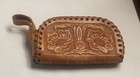 Vintage Yellowstone Park Leather Tooled Souvenir Coin Change Purse 