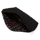 Vera Bradley Grand Travel Cosmetic Bag Makeup Case Black Nwt Microfiber