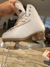 Jackson Elle White Figure Skates W  Mirage Blades Junior Size 2r