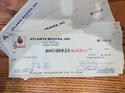 1971   1972   Atlanta Braves Cancelled Checks - Buy More   Save More