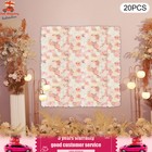 60 40cm Artificial Floral Backdrop Flower Wall Panel Wedding Party Decor 20pcs