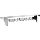 12  X 48  Stainless Steel Wall Pot Pan Rack Shelf 18 Hooks Commercial Kitchen