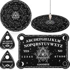 Ouija Wooden Board Game For Spirit Hunt Planchette Eye Style With Instructions