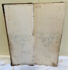 Antique Hand Written 1891 Business Ledger Book  Long Beach  Nj  300 Pg  16   