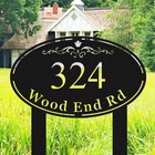 Custom Metal Address Sign  Personalized Yard Number Plaque