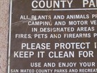 Original County Park Metal Sign San Mateo Ca Parks Rec 