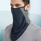 Sun Shield Neck Gaiter Bandana Balaclava Cooling Face Mask Scarf With Loops Ear