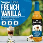 Syruvia Sugar Free French Vanilla Syrup 25 4 Fl Oz  For Coffee  Desserts    More