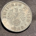 1940-f Nazi Germany 10 Pfennig Zinc Coin - Vf  very Fine  Condition