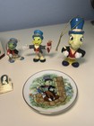 Vtg Rare Walt Disney Classic Collection Pinocchio  Jiminy Cricket Lot   Pins