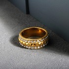 Stainless Steel Ring For Women Inlaid Zircon Rings Waterproof Romantic Fashion J
