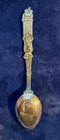 Antique Sterling Silver Souvenir Spoon - Christmas - Santa Claus   4 1 4 