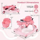 6-in-1 Baby Walker With Wheels  Adjustable Height  Detachable Play Platform